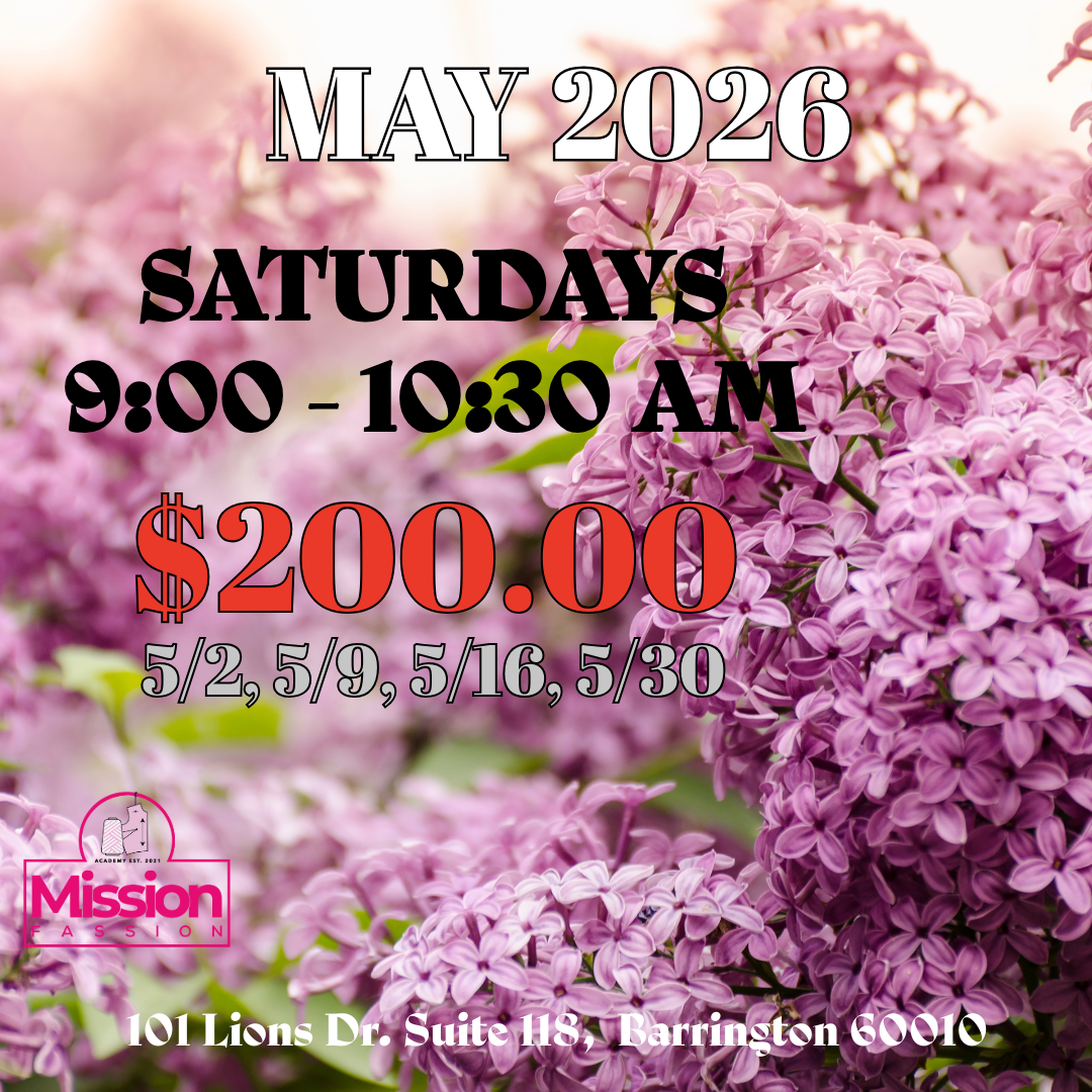 May 2026, Saturday 9:00 - 10:30 AM Class