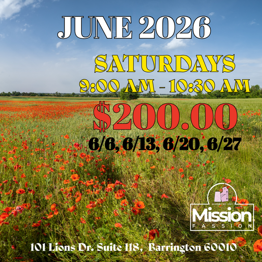 June 2026, Saturday 9:00 - 10:30 AM Class