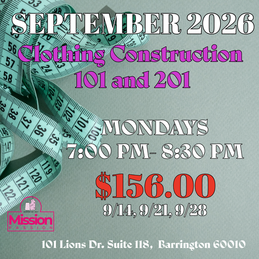 September, Monday 7:00 PM - 8:30 Class