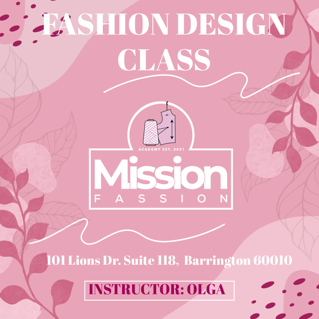 Fashion Design Class- 1 time payment